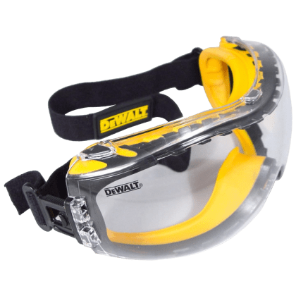 DEWALT DPG82-11 Concealer Clear Anti-Fog Dual Mold Safety Goggle, Clear Lens, 1 Pair