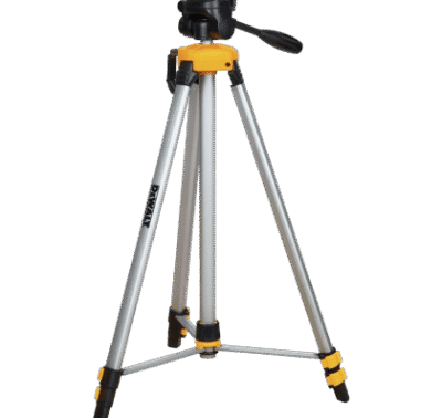 DEWALT Laser Level Tripod, ¼ x 20 Thread Mount, Collapsible Legs, Non-Skid Feet, Carrying Pouch.